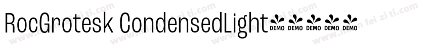 RocGrotesk CondensedLight字体转换